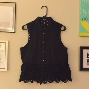 Madewell eyelet blouse